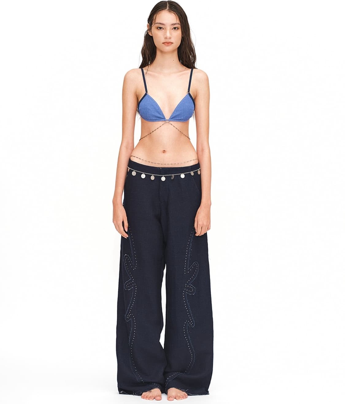 BAEKRO line pants 데님팬츠 상품이미지1