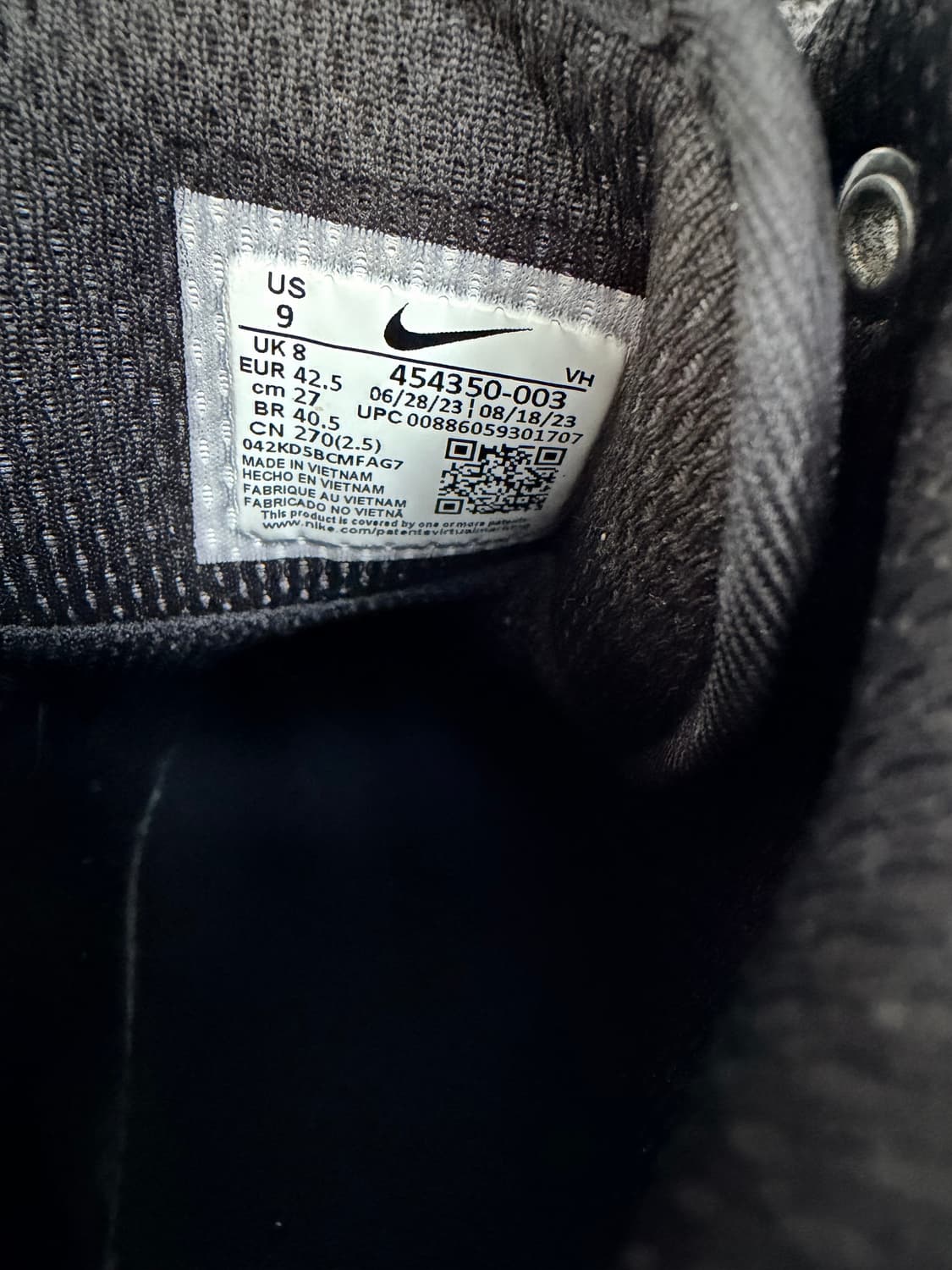 나이키 마노아 레더 블랙 부츠 270mm 상품이미지7