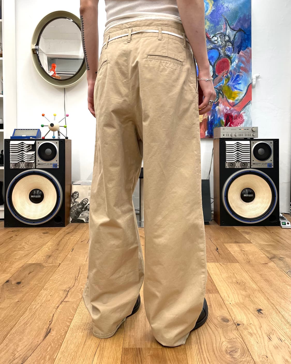 [S] 사스콰치패브릭스 스트랩 와이드 팬츠 상품이미지4