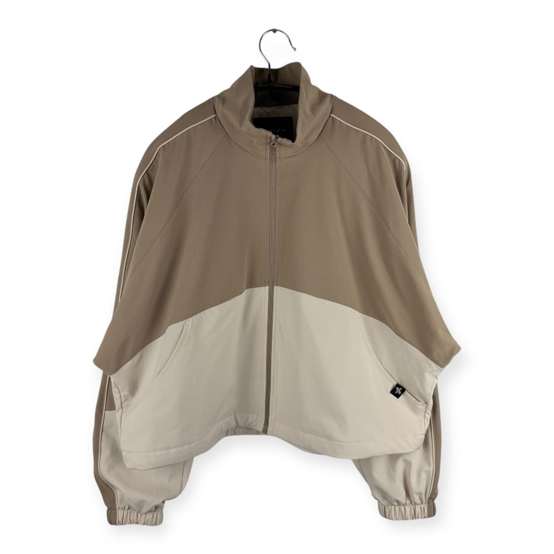 (S) 젝시믹스 크롭 우븐 투톤 자켓 베이지 상품이미지1