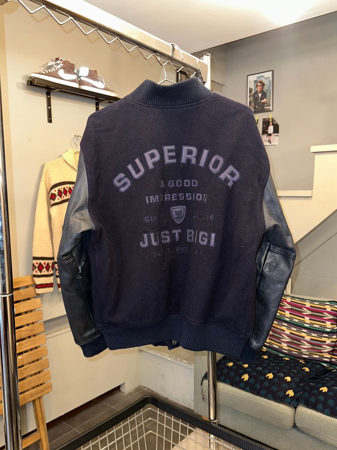 90‘s Just BIGI superior patch varsity JK 상품이미지9