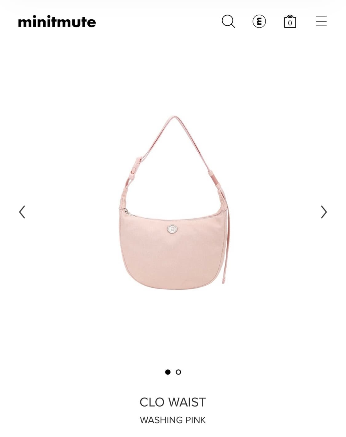 미닛뮤트 클로 웨이스트 워싱 핑크 Washing pink 상품이미지1