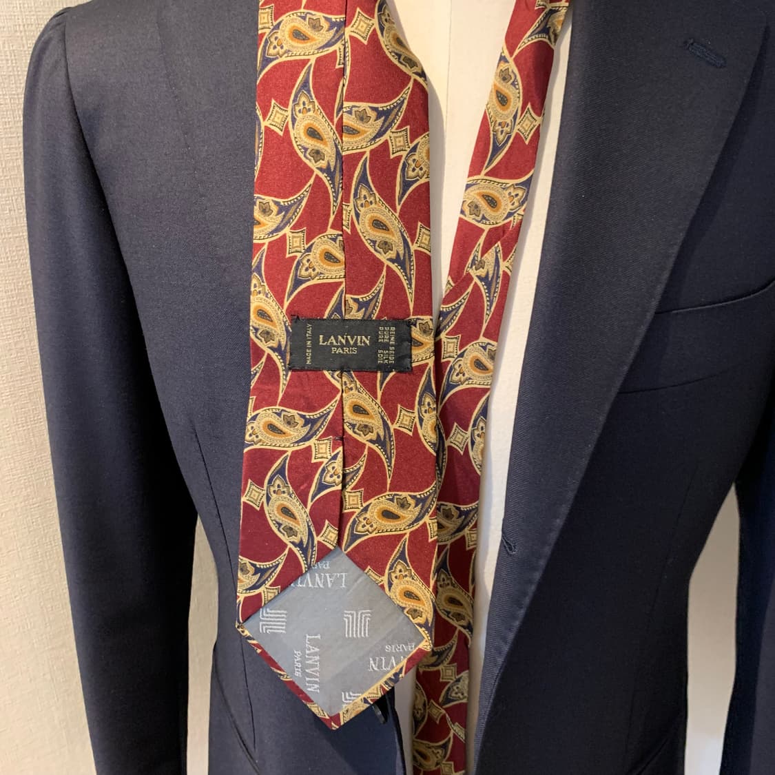 랑방(LANVIN) 기하학적패턴 클래식 명품넥타이 100실크 A+ 상품이미지2