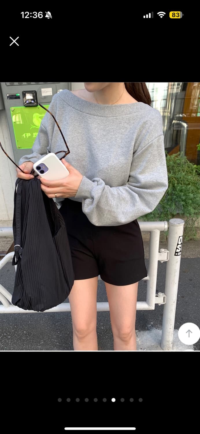 삐뽕언니 3부 하프 반바지 슬랙스 상품이미지2