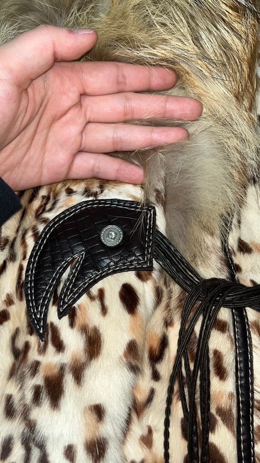 웨스턴 글램 후크 여우털 퍼자켓 상품이미지4