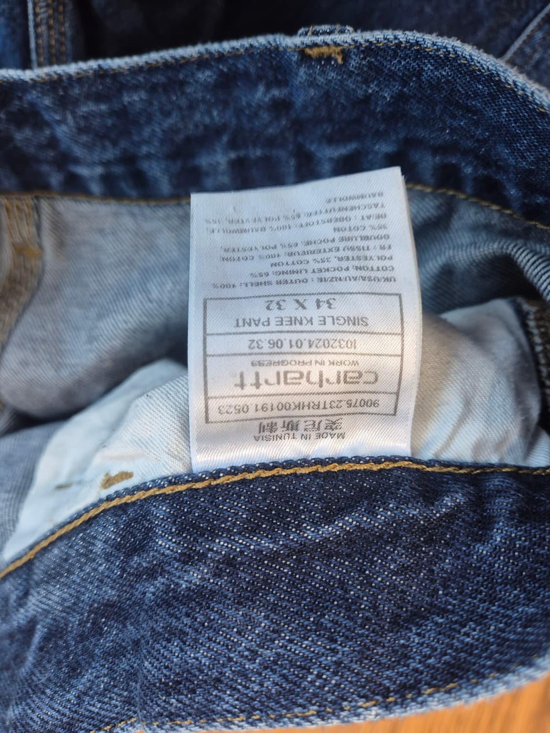 칼하트 싱글니 34 32 상품이미지3