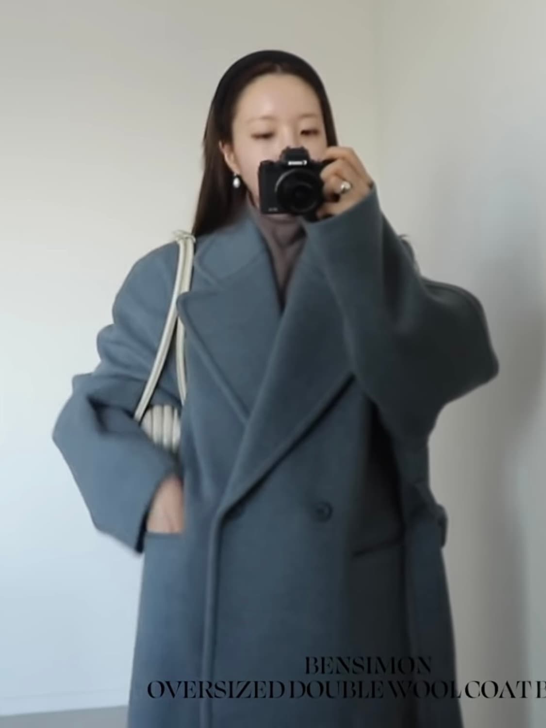 BENSIMON half turtle neck knit (grey) 상품이미지3