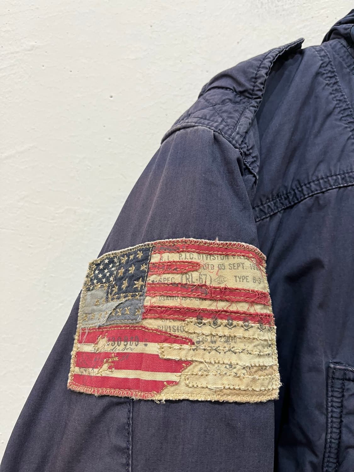 폴로진스 성조기 야상 자켓 네이비  상품이미지2