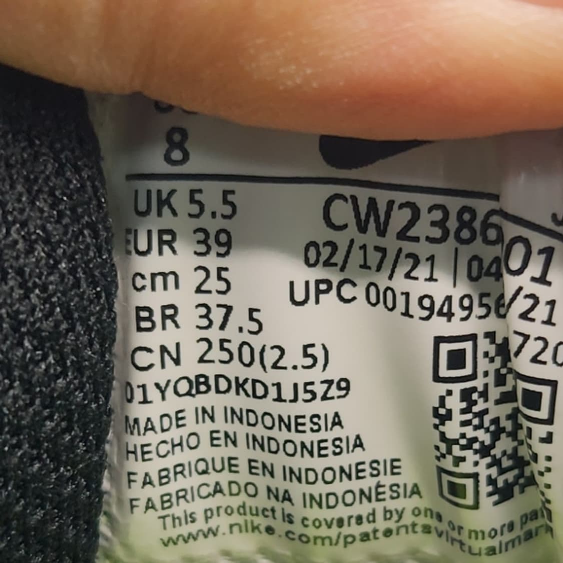 o 나이키 크레이터 임팩트 운동화250  상품이미지6