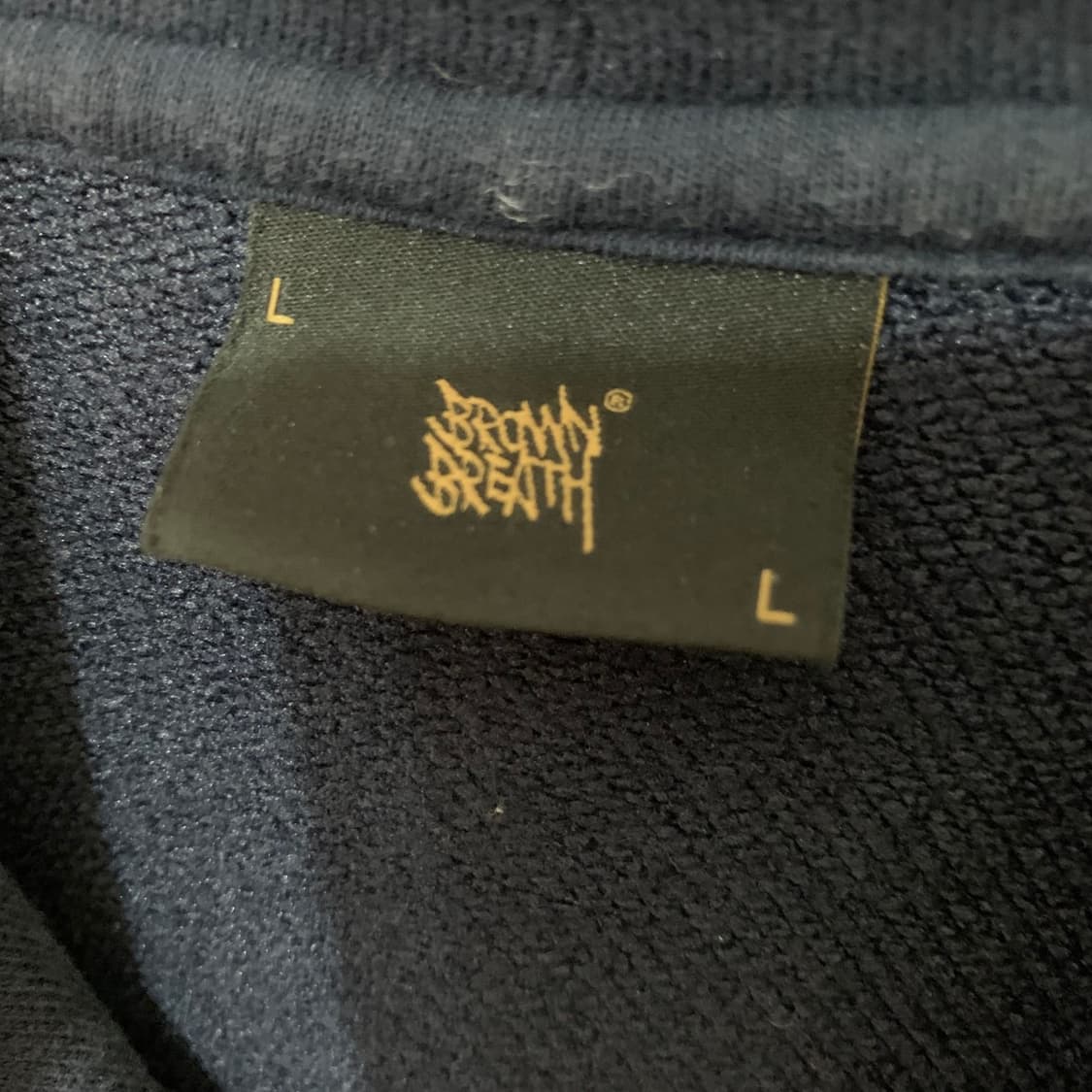 L 브라운브레스 빅 로고 프린팅 오버핏 후드티 상품이미지5