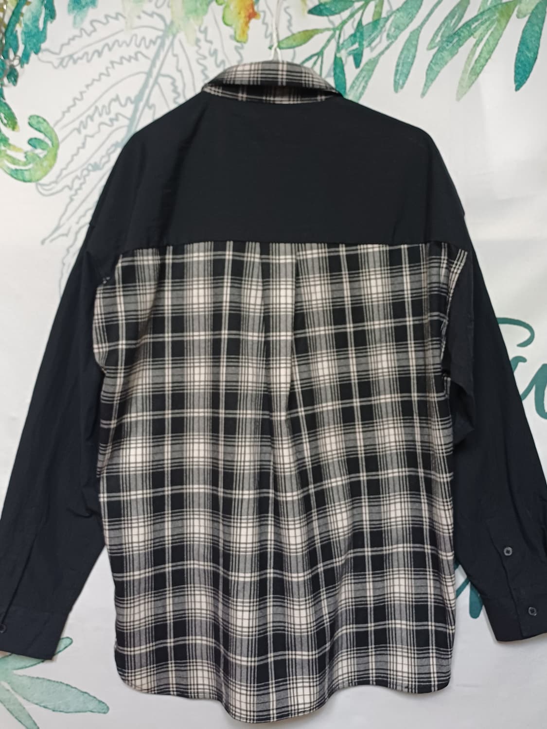 100~ 105 / 프레리 오버핏 유니크 반반 셔츠 상품이미지9