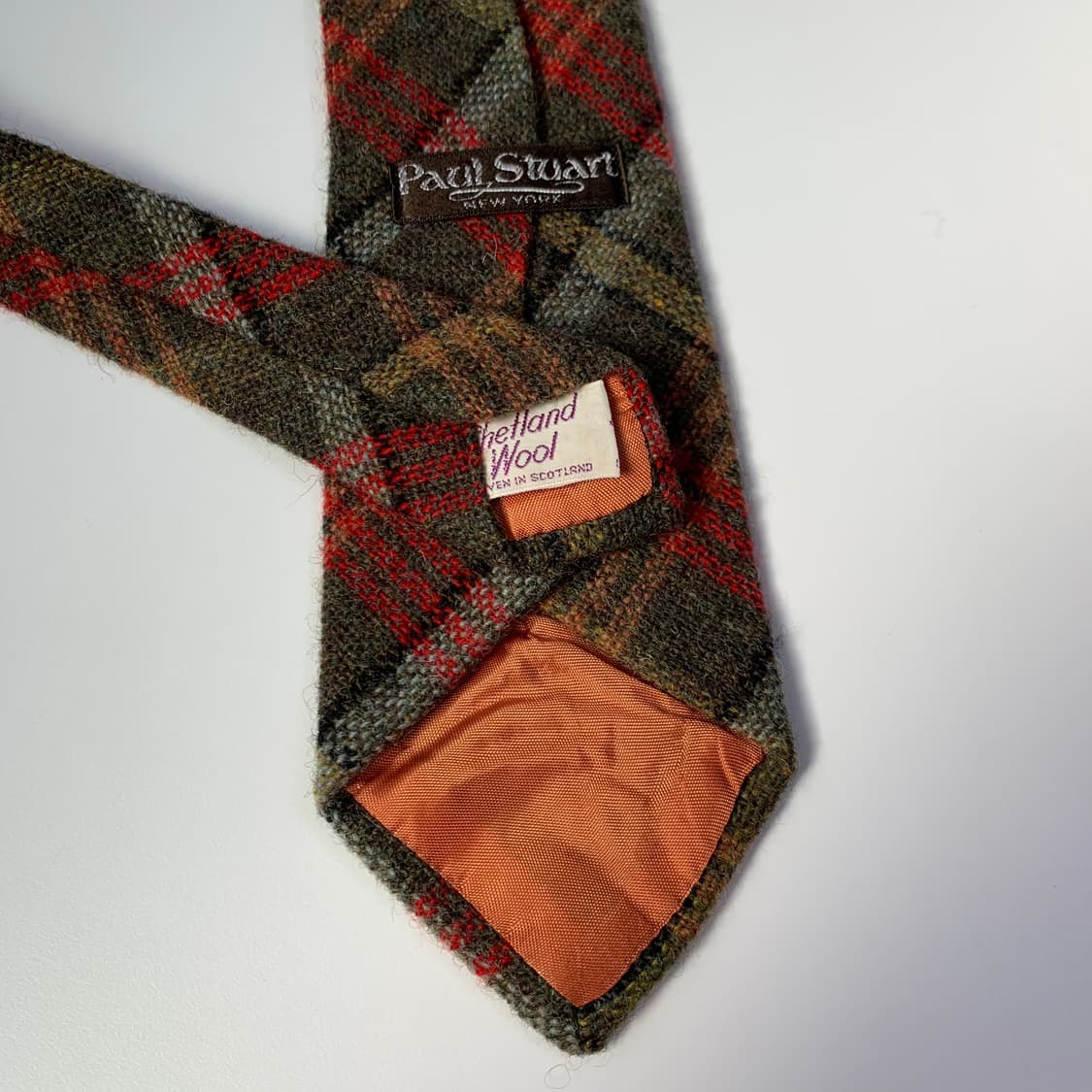 폴스튜어트 체크디자인 100울 명품넥타이 A등급 상품이미지5