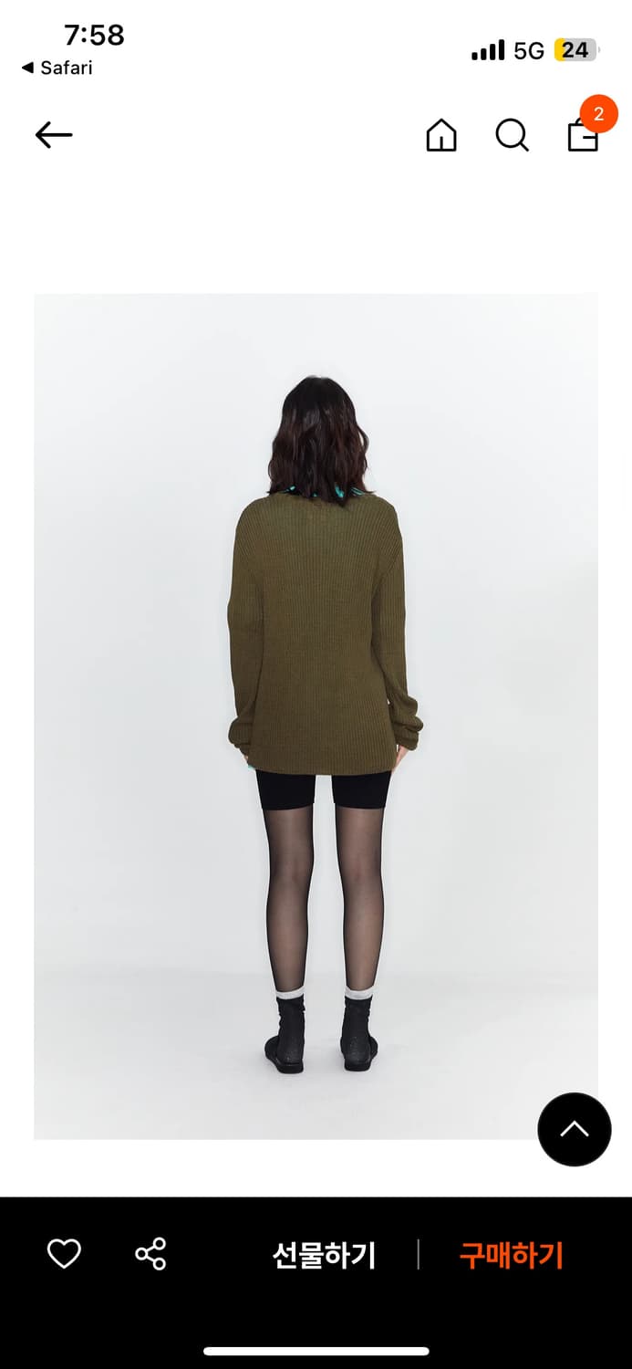 다이닛 크레센도 컷아웃 니트 상품이미지3