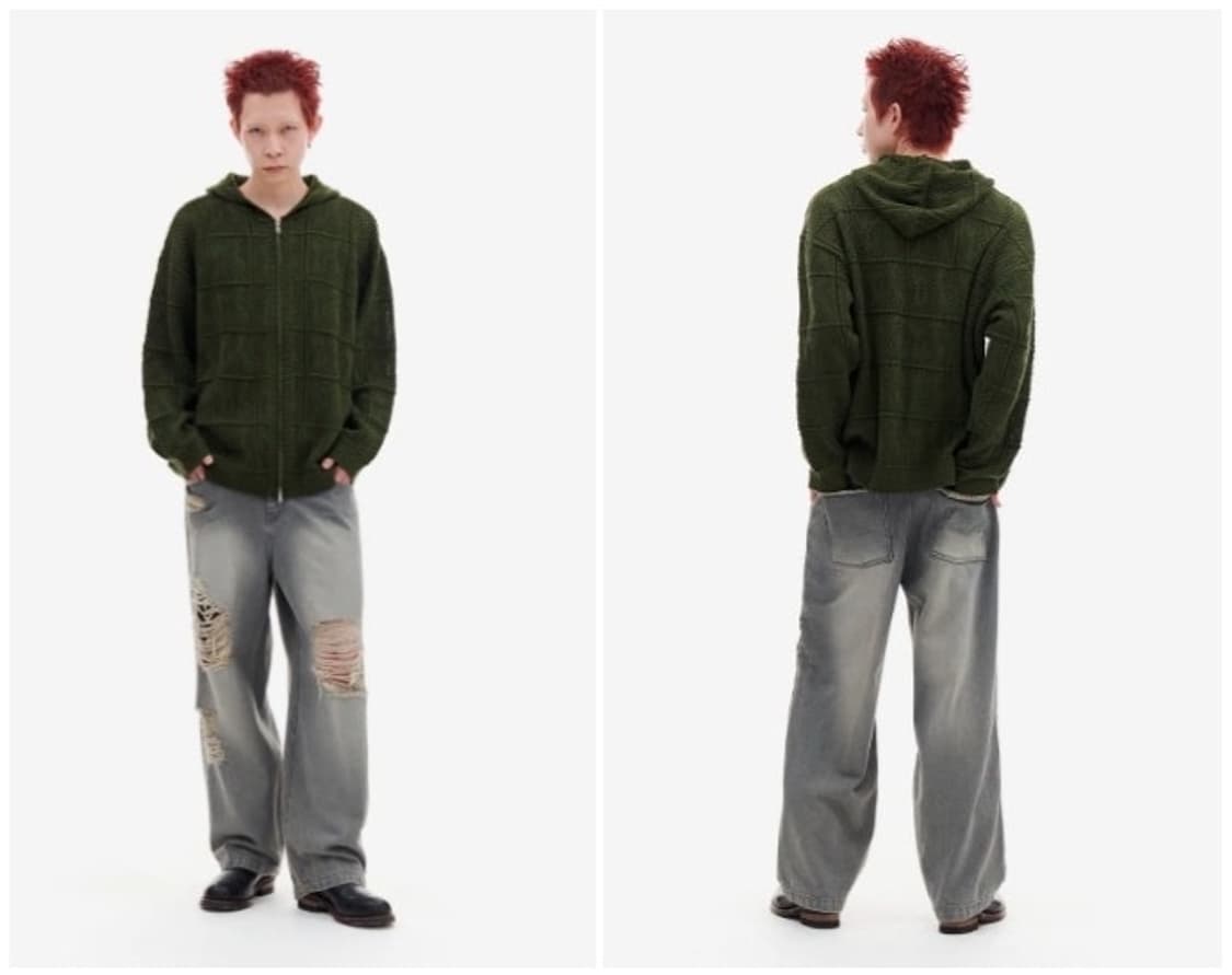 아카이브 볼드 / 그물 후드 집업, 망사 후드 / L 상품이미지9