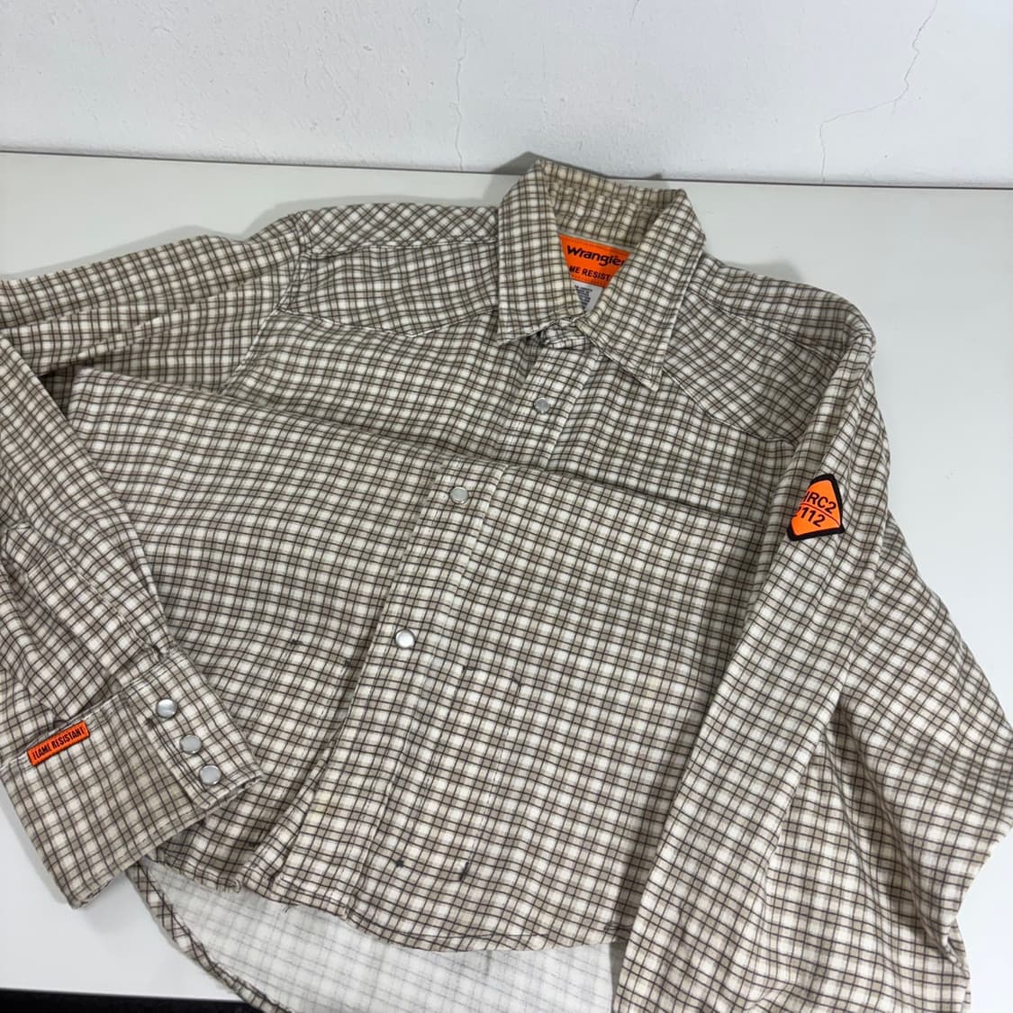 L-XL 렝글러 오버핏 체크 웨스턴셔츠 상품이미지2