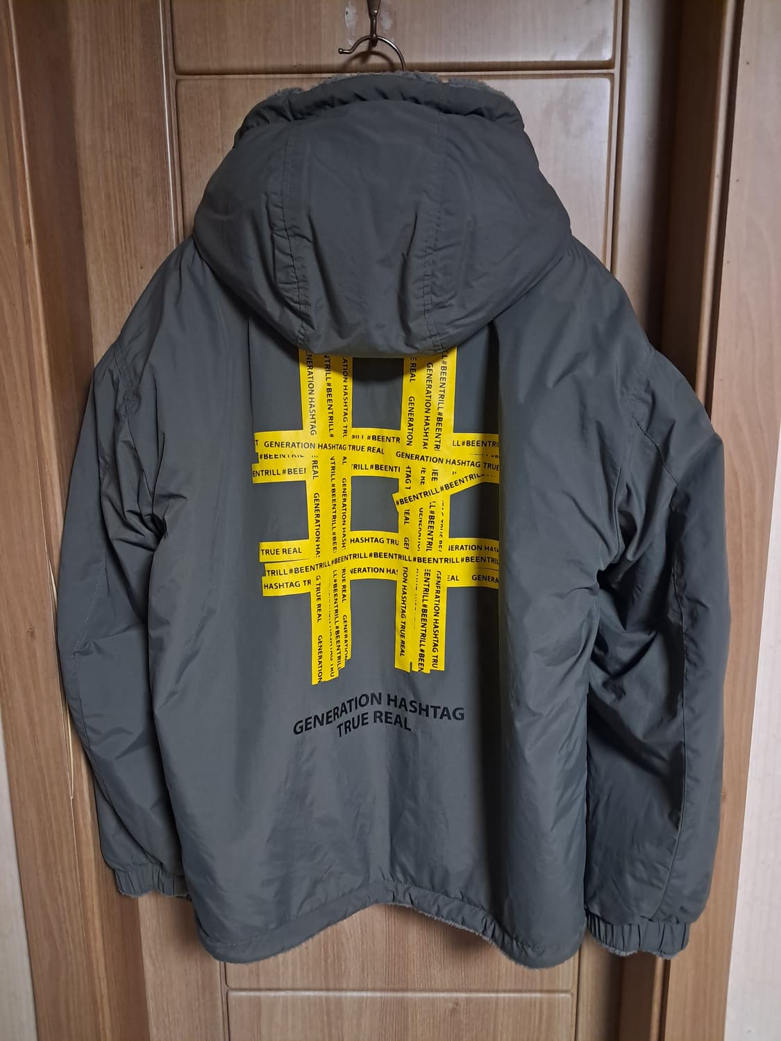 빈트릴 해시태그 양면 후드자켓 S 상품이미지1