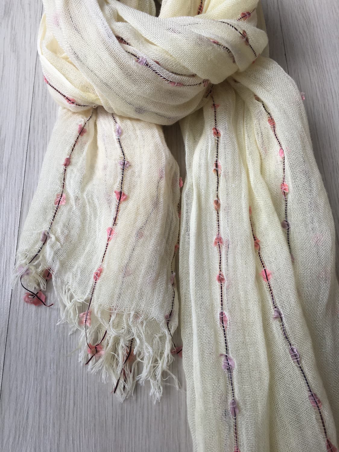 jpn빈티지 연노랑 스카프 상품이미지2