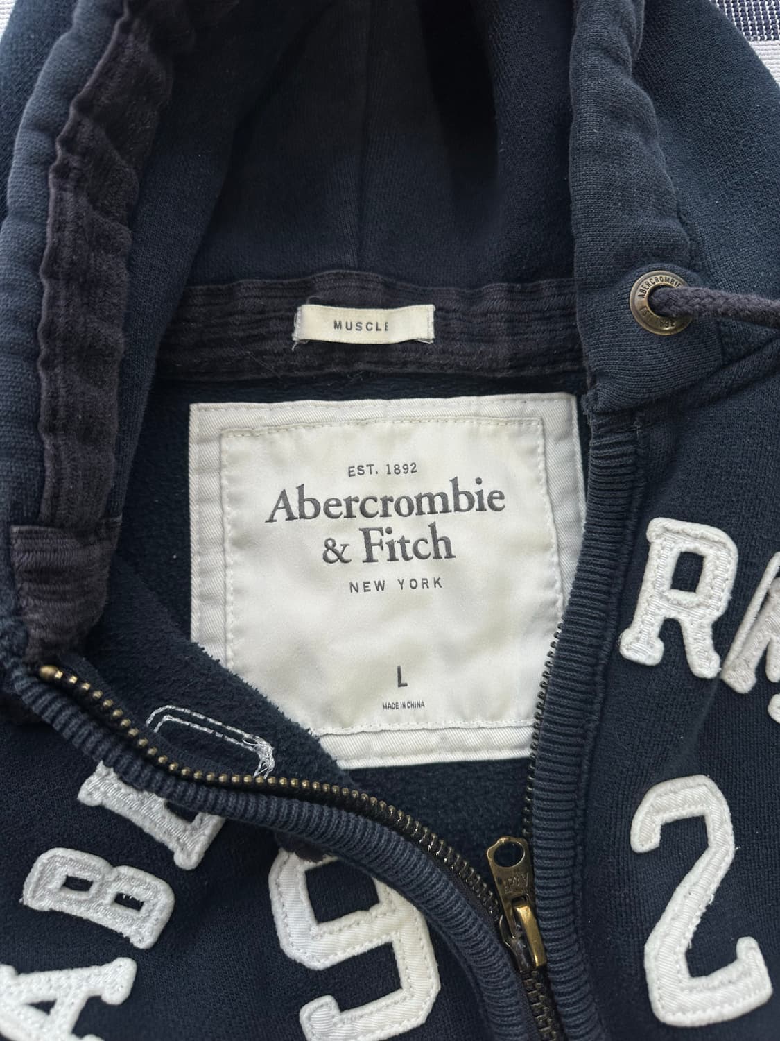 아베크롬비 후드집업 네이비 L 상품이미지4
