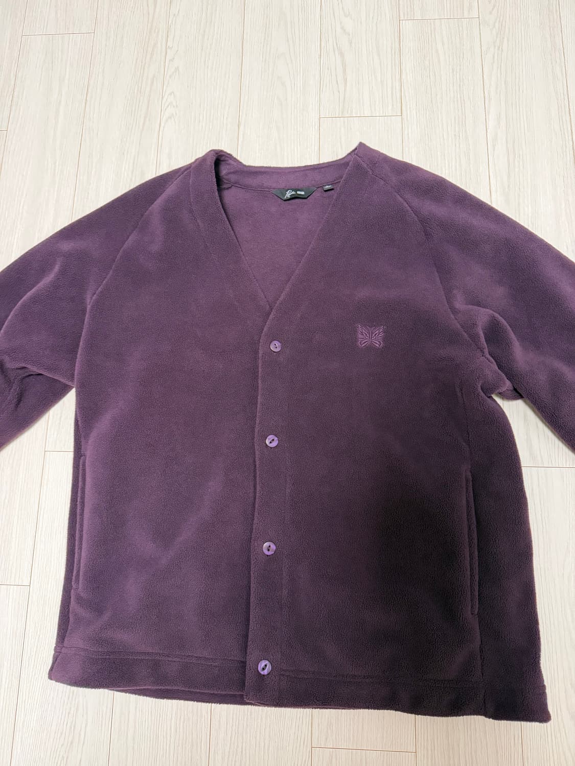 유니클로X니들스 가디건 퍼플 L 새상품 상품이미지2