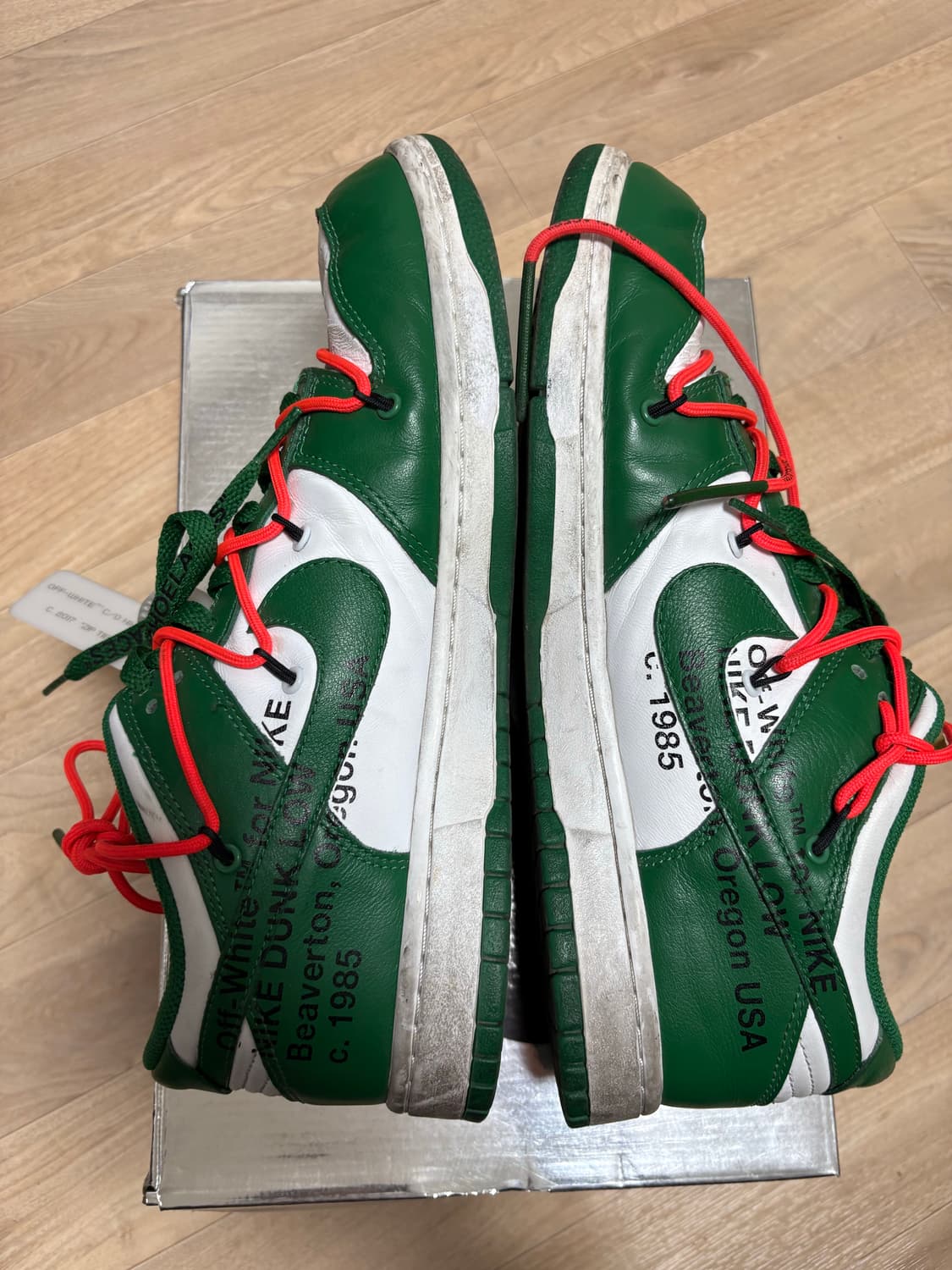 나이키 오프화이트 덩크 그린 상품이미지6
