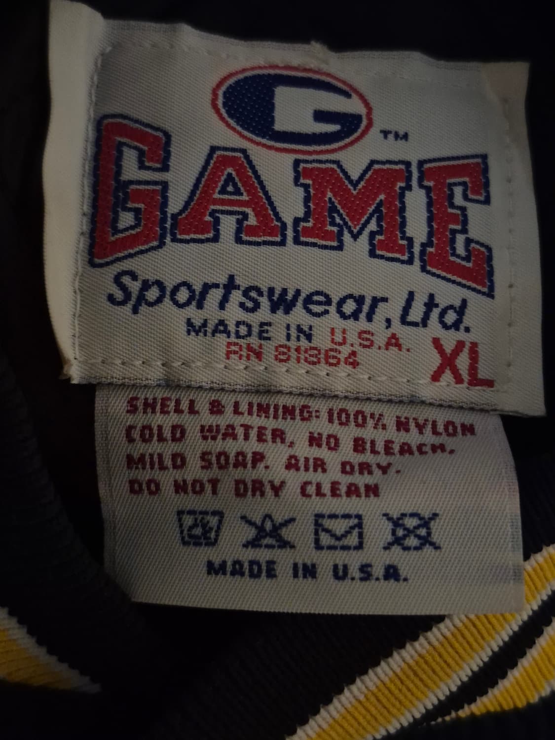 90s GAME SPORTWEAR 사틴 바시티 자켓 상품이미지3