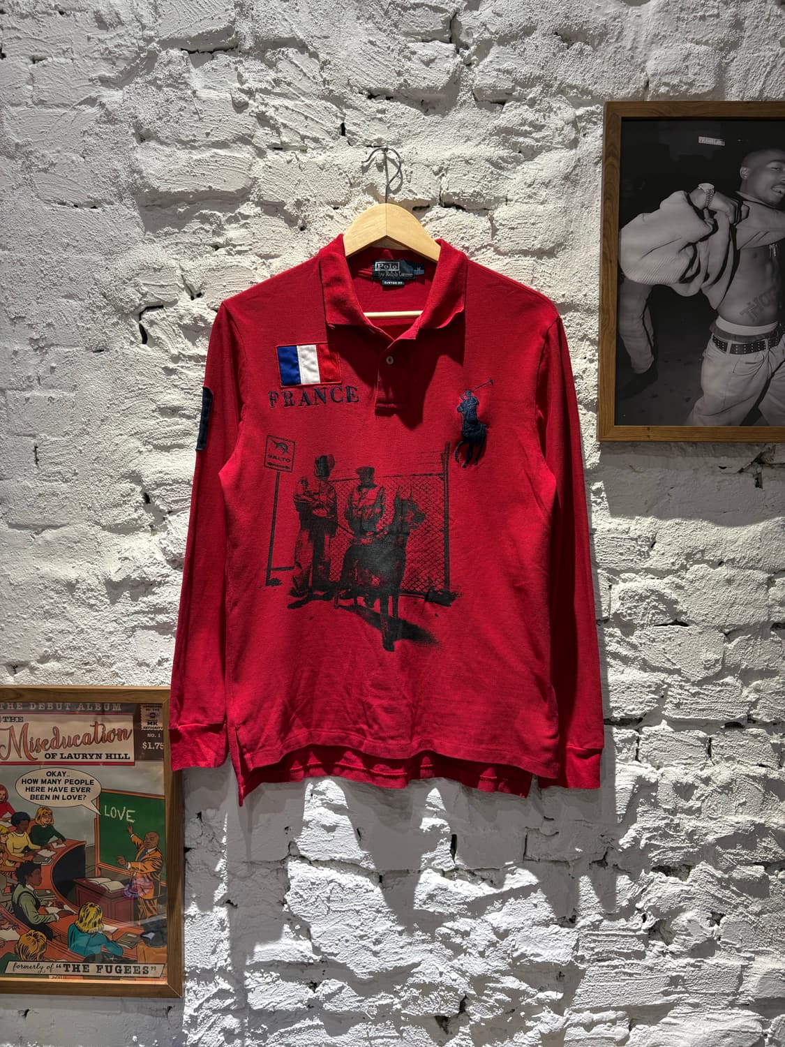 폴로 빅포니 프랑스 치프키프 커스텀 카라 슬리브 럭비티 상품이미지1