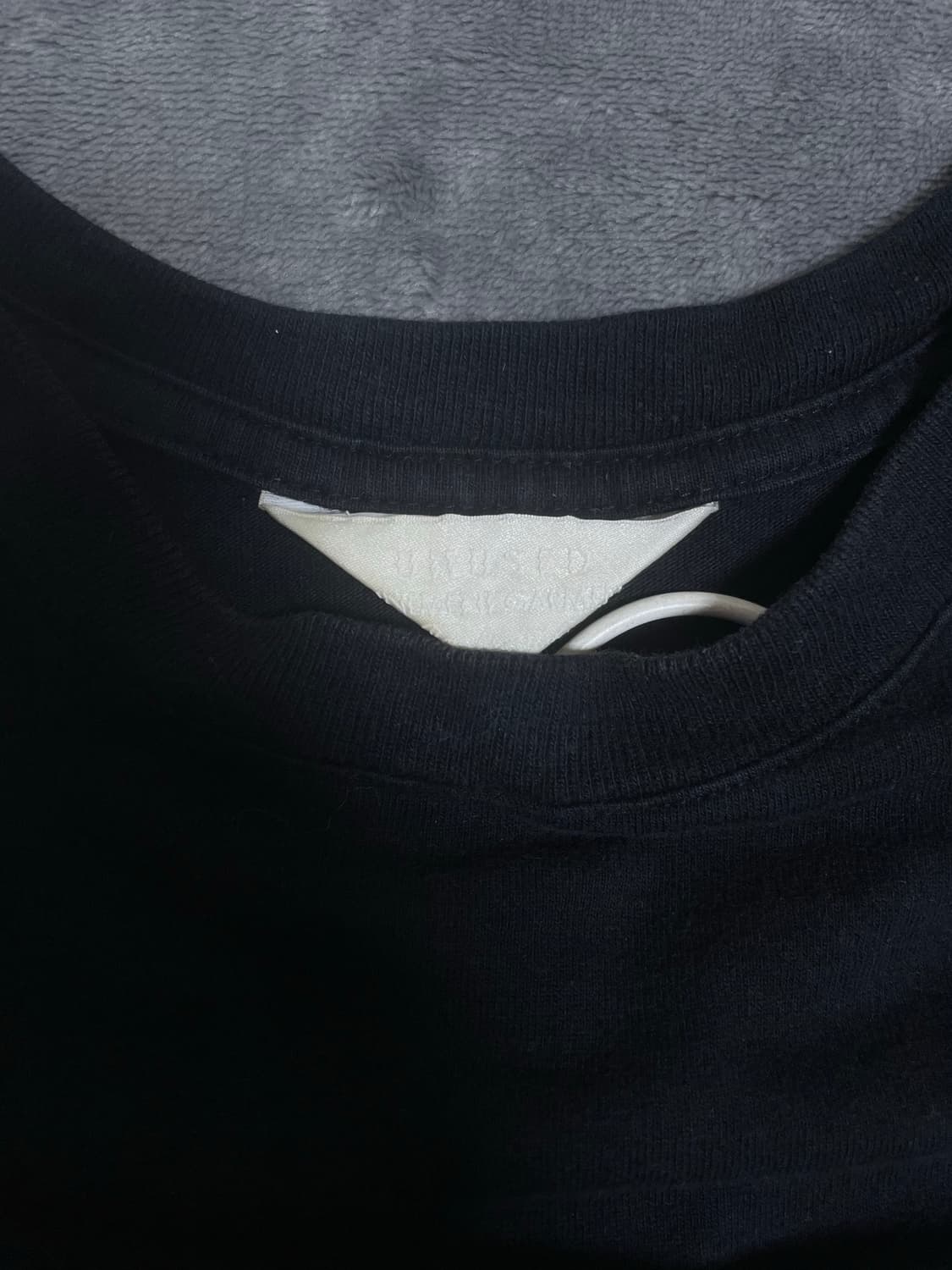 언유즈드 무지 블랙 반크롭 정품 상품이미지2