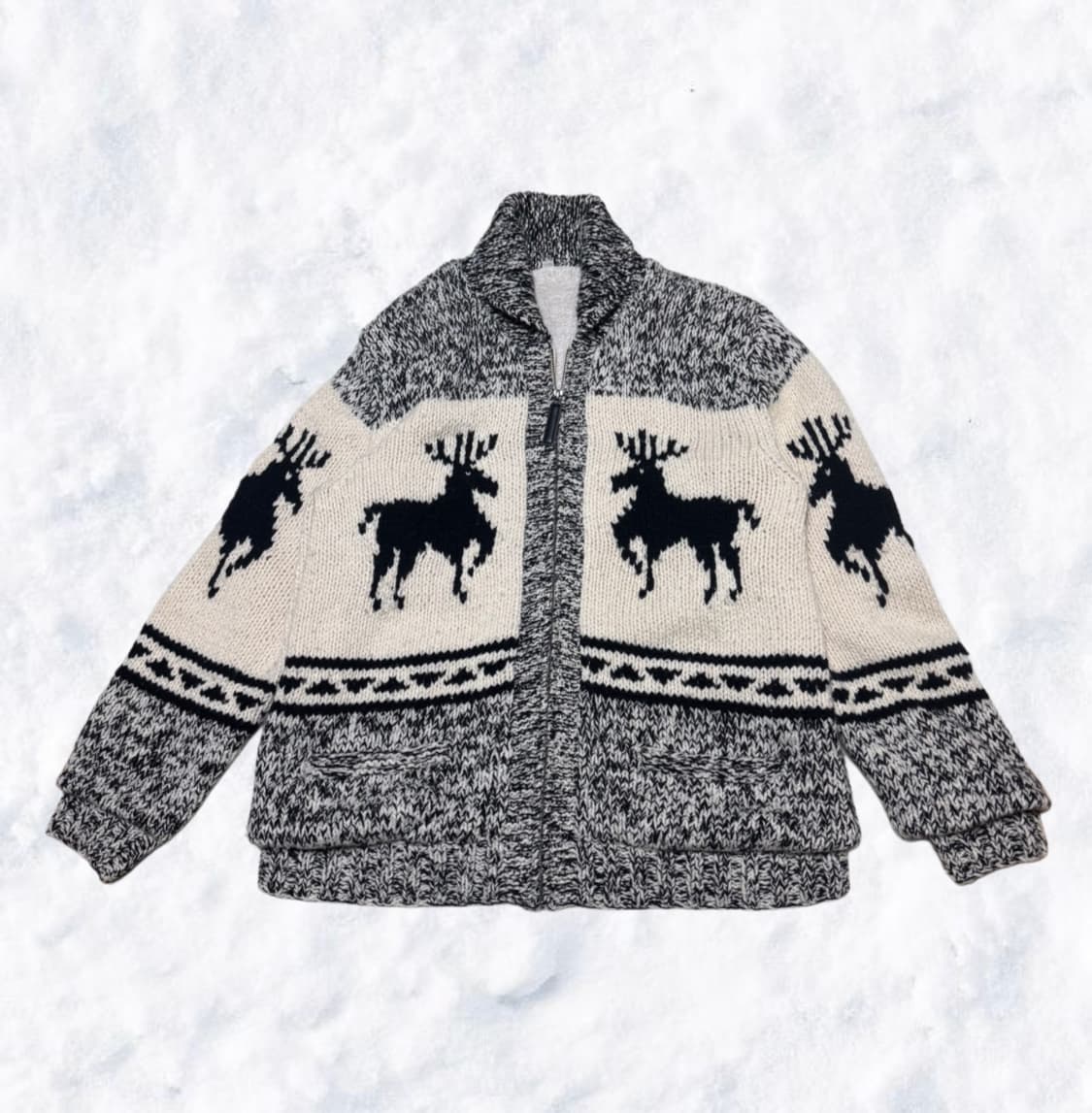 일본 유니클로 노르딕 순록 집업 상품이미지2