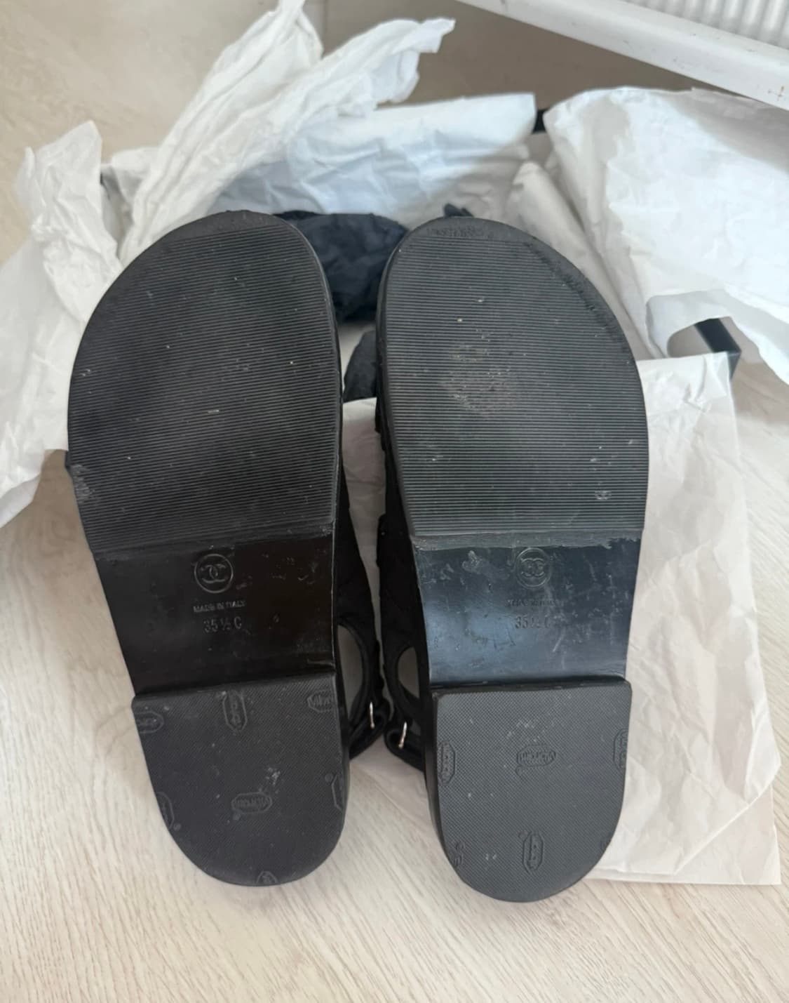 샤넬 믹스드파이버 벨크로 샌들230 상품이미지5