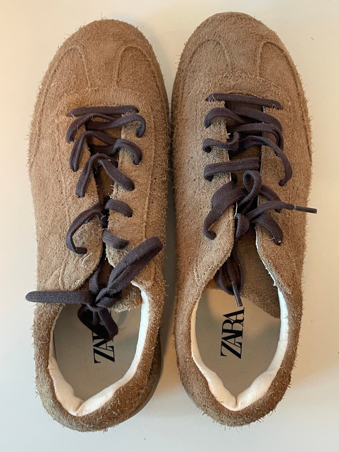 자라 브라운 레더 스니커즈 상품이미지2