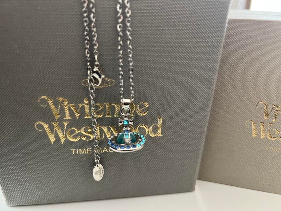 Vivienne Westwood blue orb necklace 상품이미지1