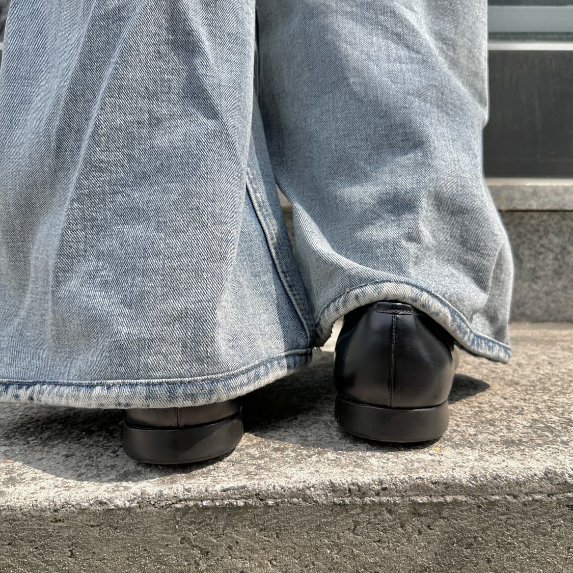 00s 빈티지 블랙 프라다 스포츠 스퀘어 토 로퍼 풀박스 상품이미지10