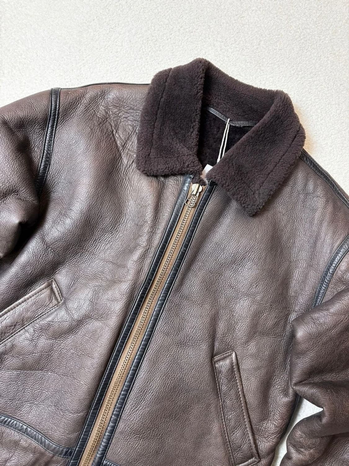 Selctede 90's B-3 양가죽 무스탕 자켓 PN6619 상품이미지3