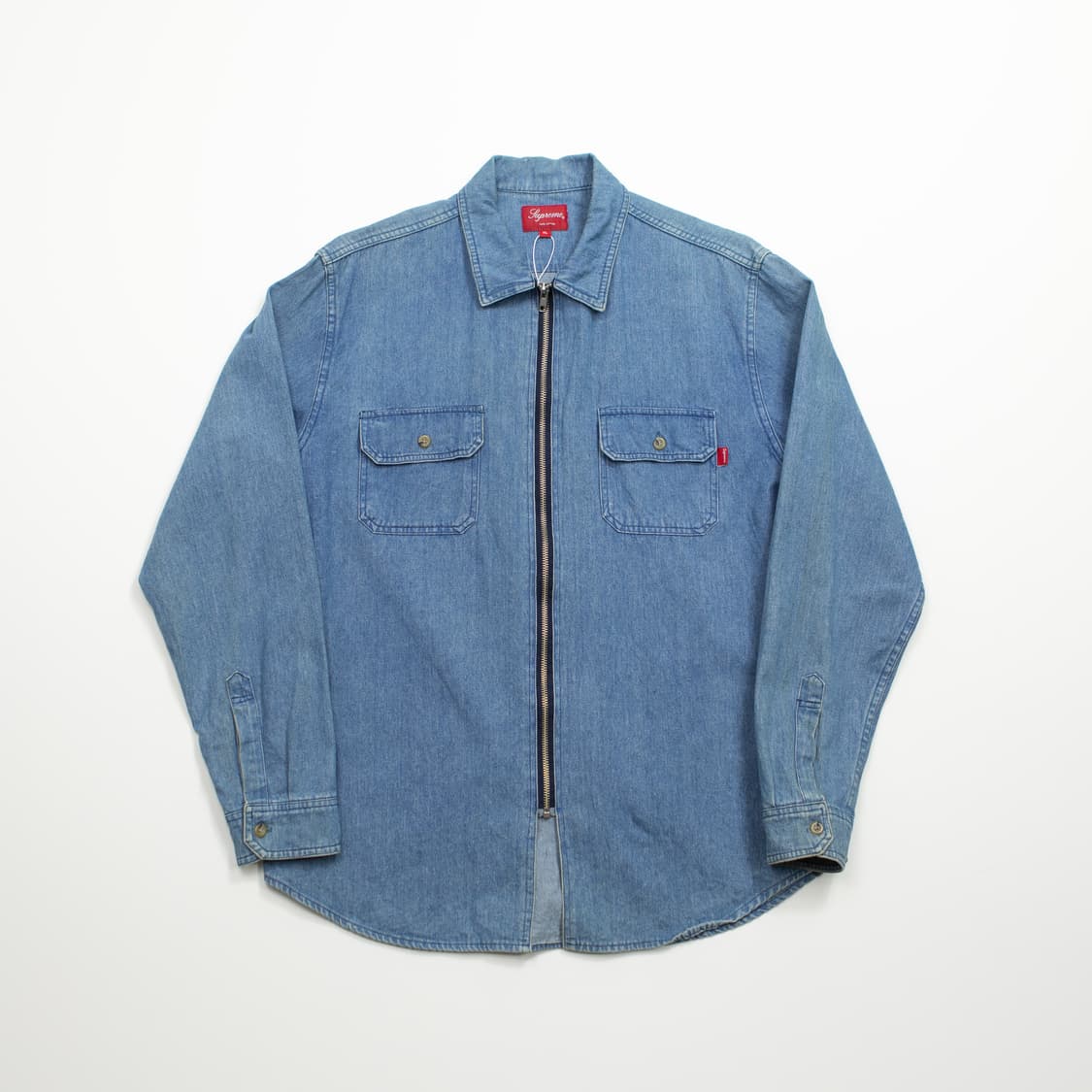 16ss 슈프림 데님 집업 셔츠 상품이미지1