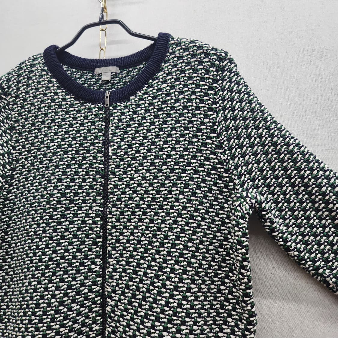 코스 COS 짜임패턴 코튼 가디건 집업 M(M) 상품이미지2