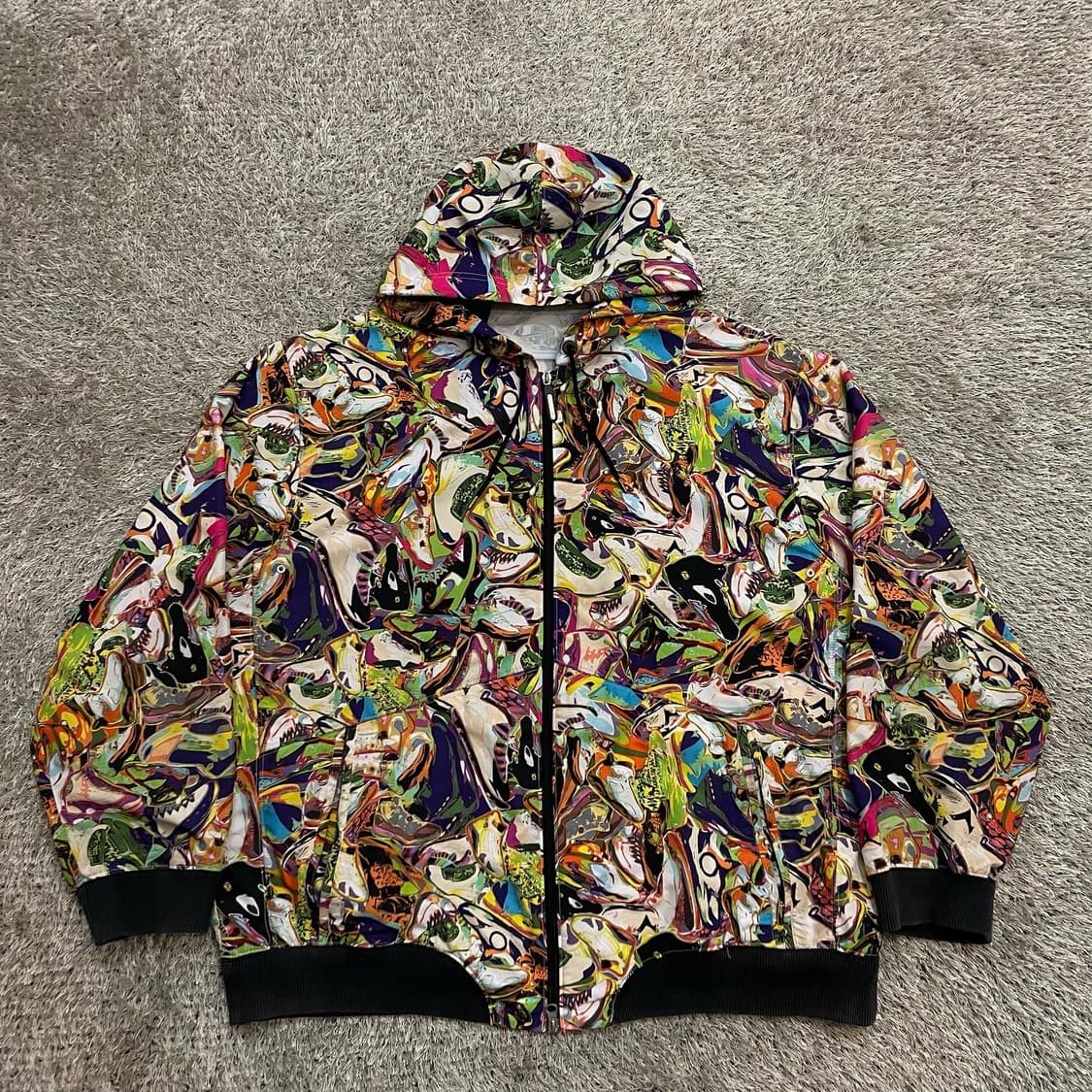 조던 기하학슈즈패턴 후드바람막이 상품이미지2