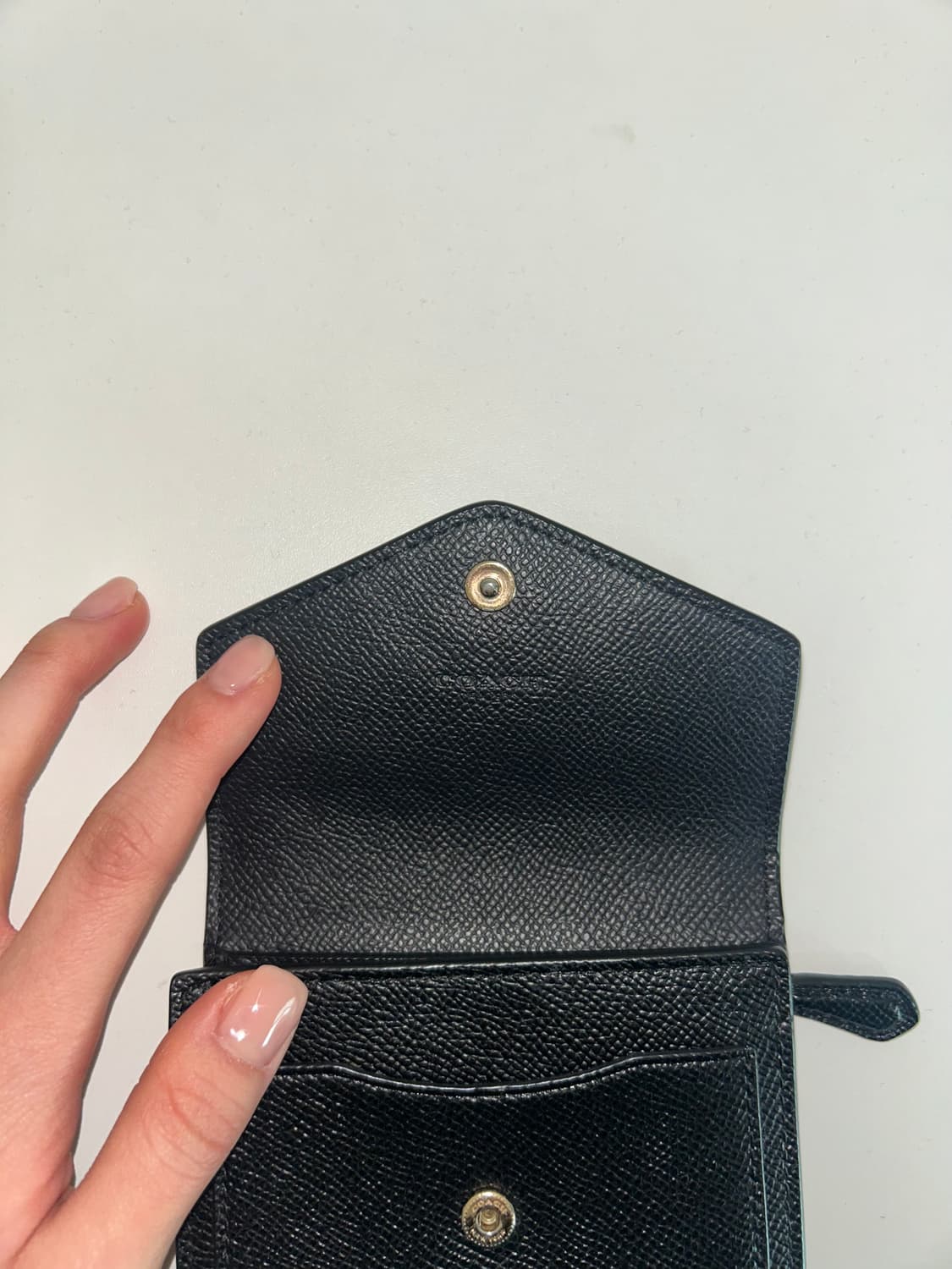 코치 반지갑 코치 LIBLK 크로스그레인 레더 반지갑 58298 상품이미지3