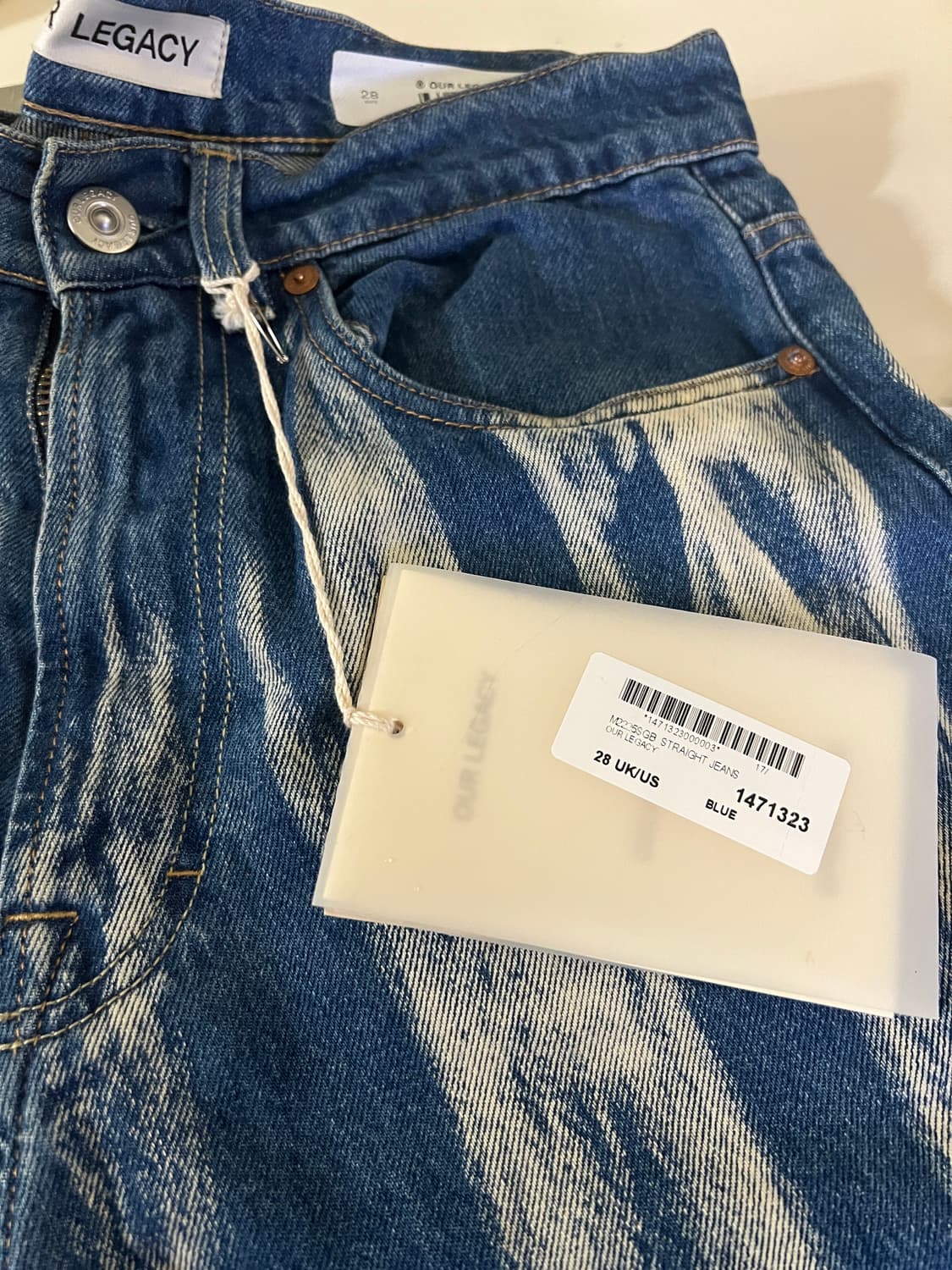 급처)아워레가시 써드컷 글래스 블리치 데님 28 상품이미지3