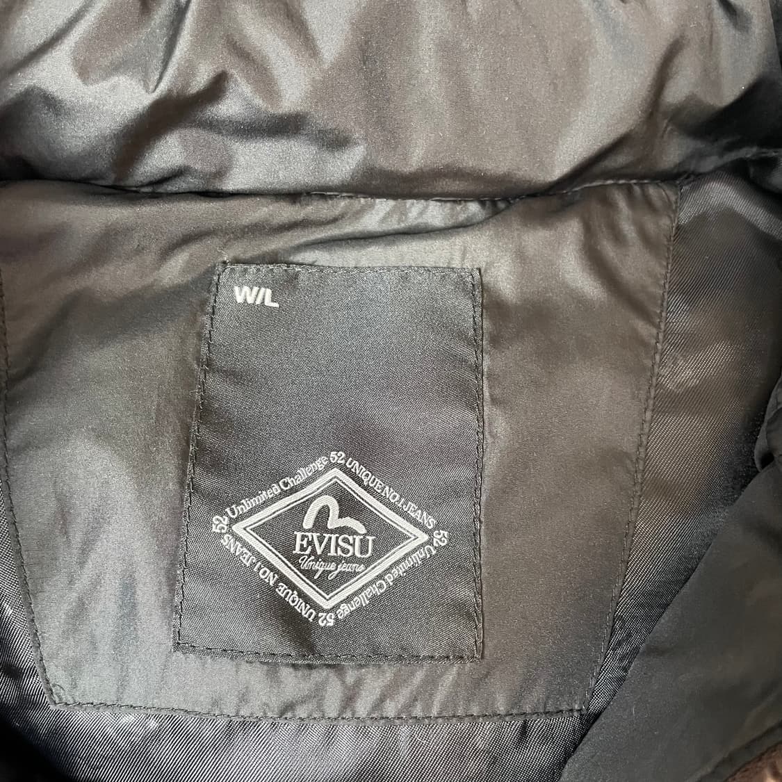 에비수 블랙 베스트 패딩 조끼 베스트 우먼 L 상품이미지4