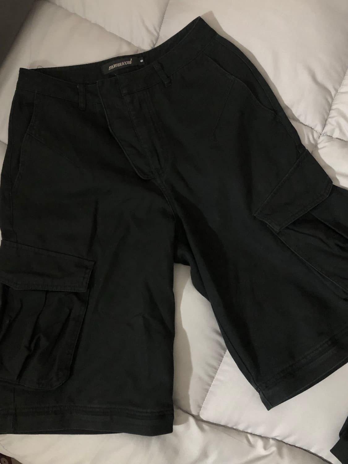 모디무드 3way 버뮤다 카고팬츠 블랙 상품이미지3