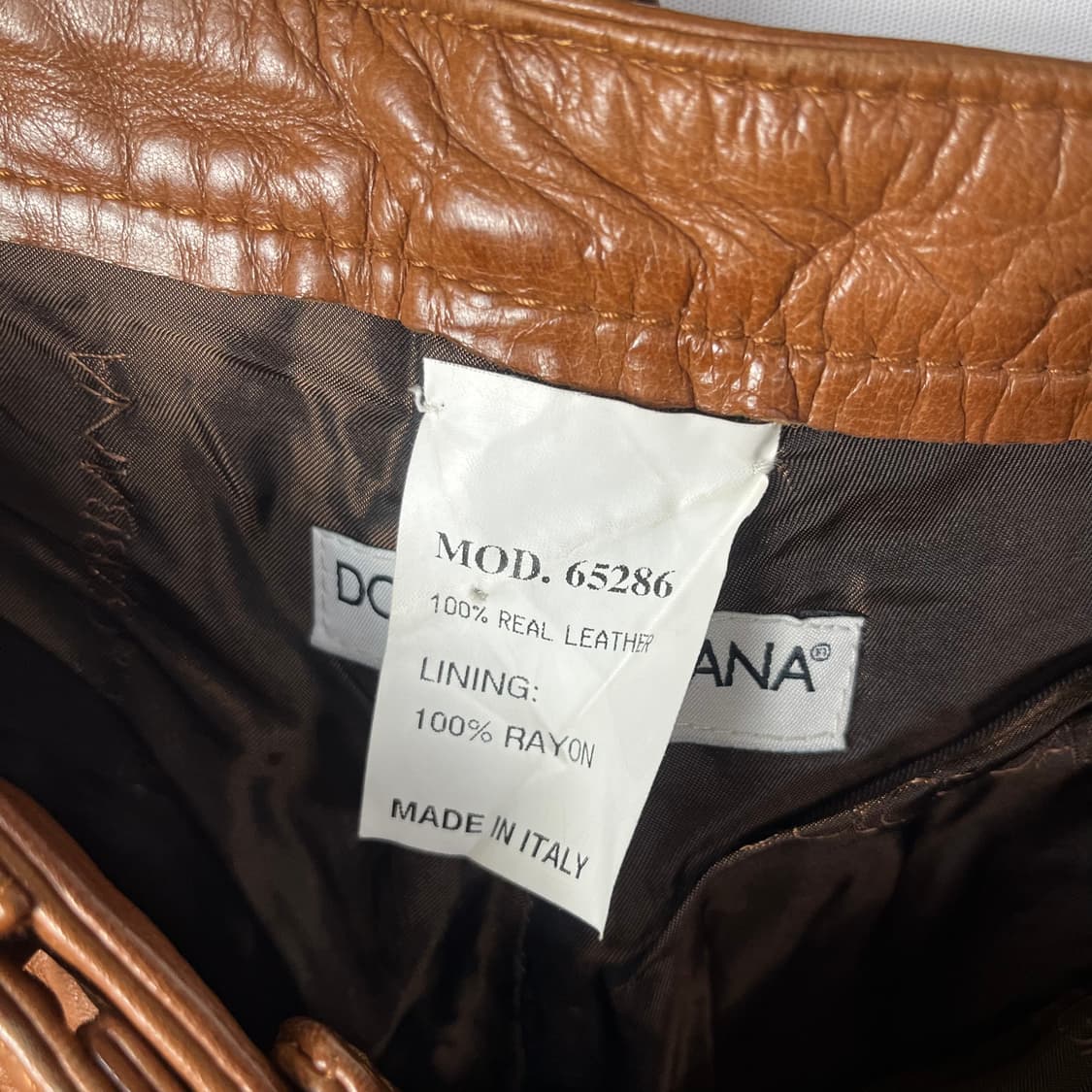 [Dolce & Gabbana] 00's 돌체앤가바나 레더 팬츠 상품이미지6