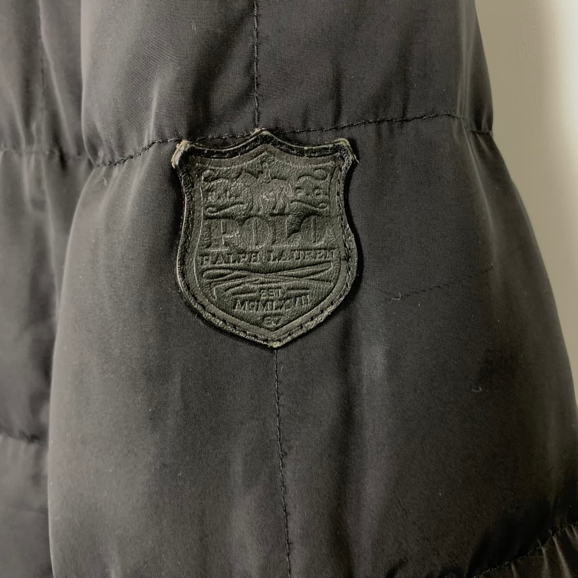 폴로 랄프로렌 코듀로이 카라 블랙 패딩 상품이미지5