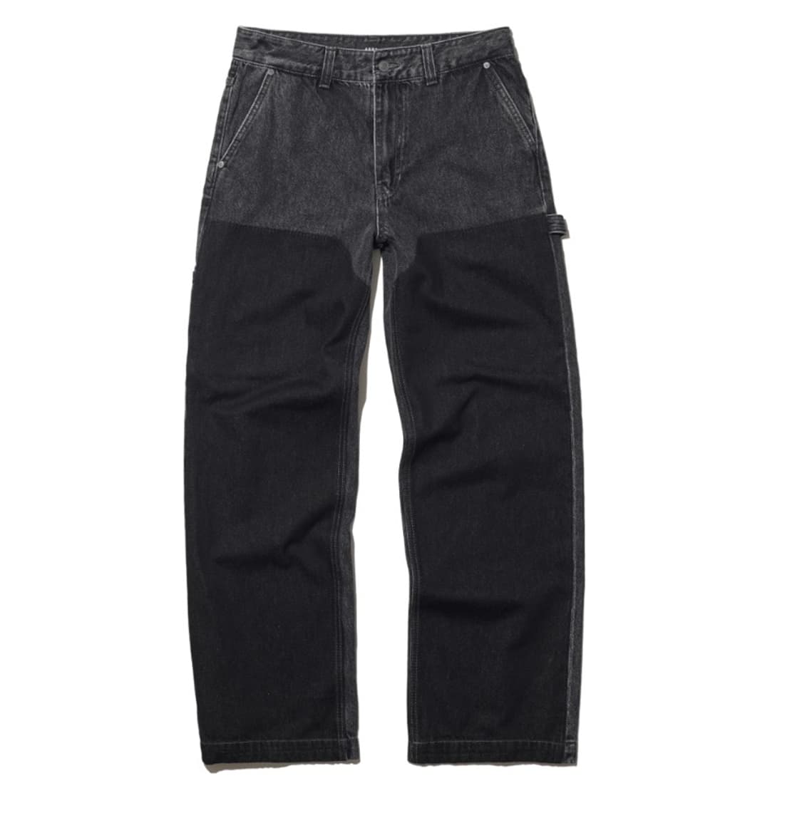 애드오프 MIX DENIM CARPENTER PANTS BLACK 상품이미지1