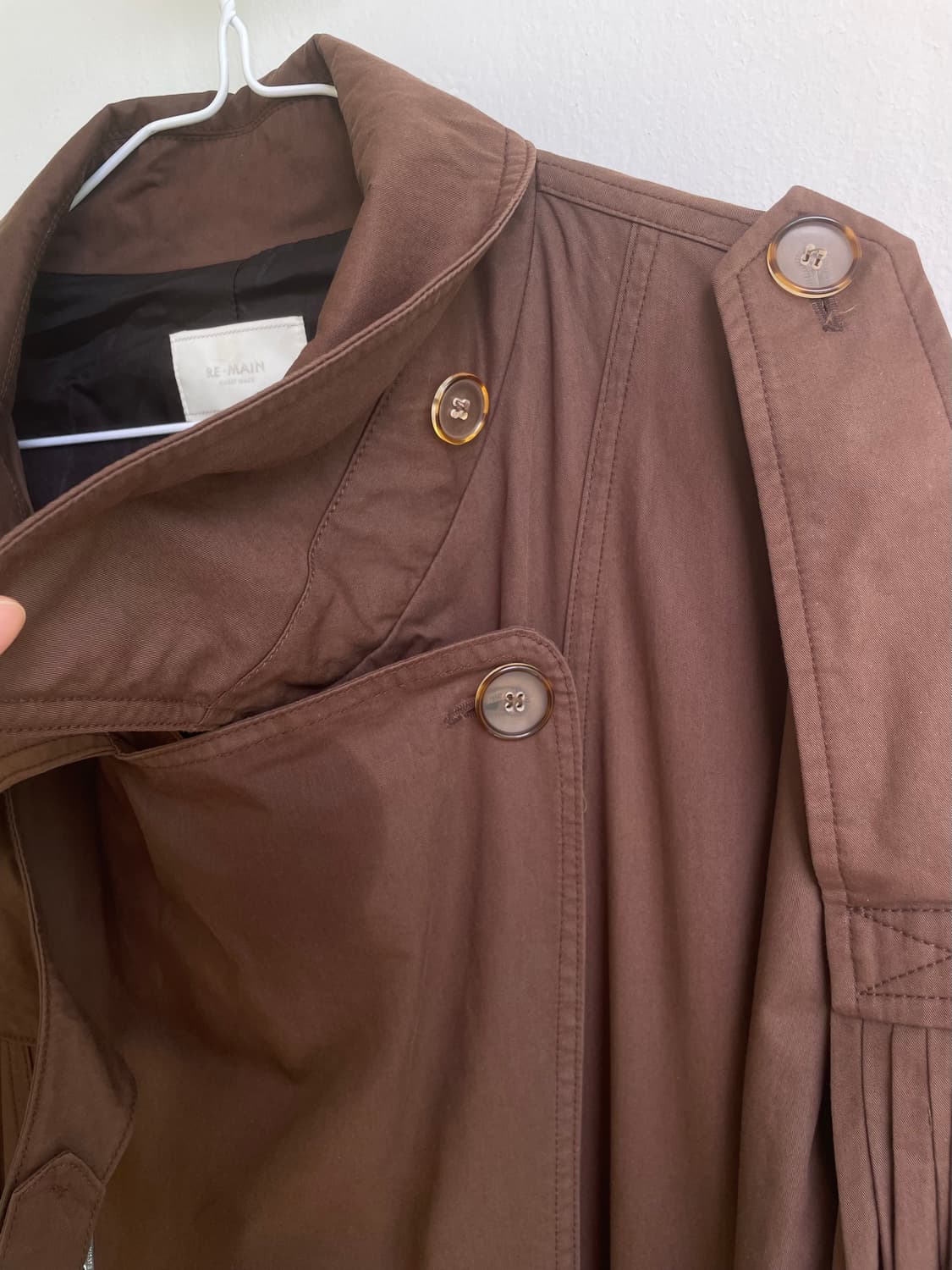 Pleats Trench Coat 상품이미지5