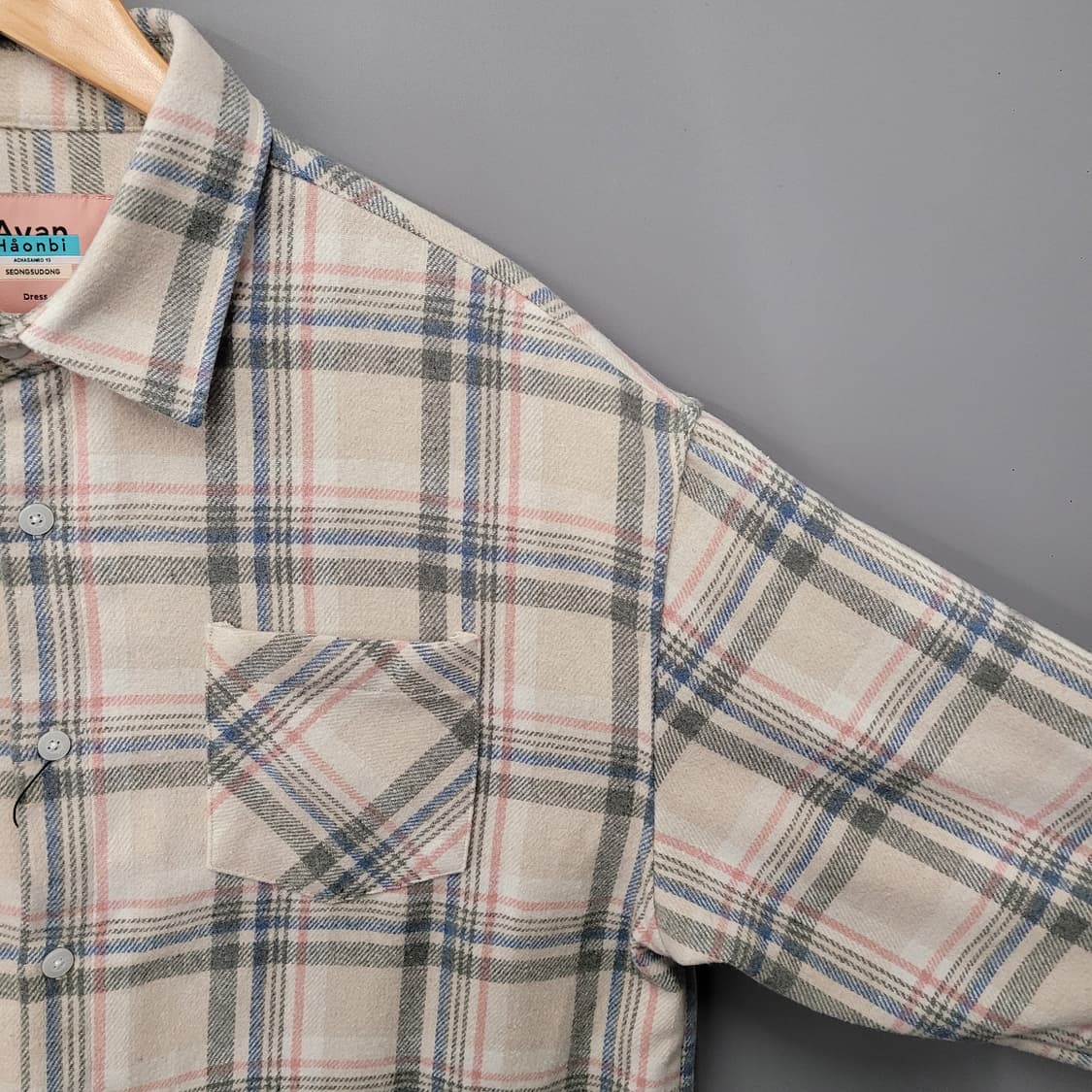 Avandress 어반드레스 오버사이즈 체크 셔츠 상품이미지3