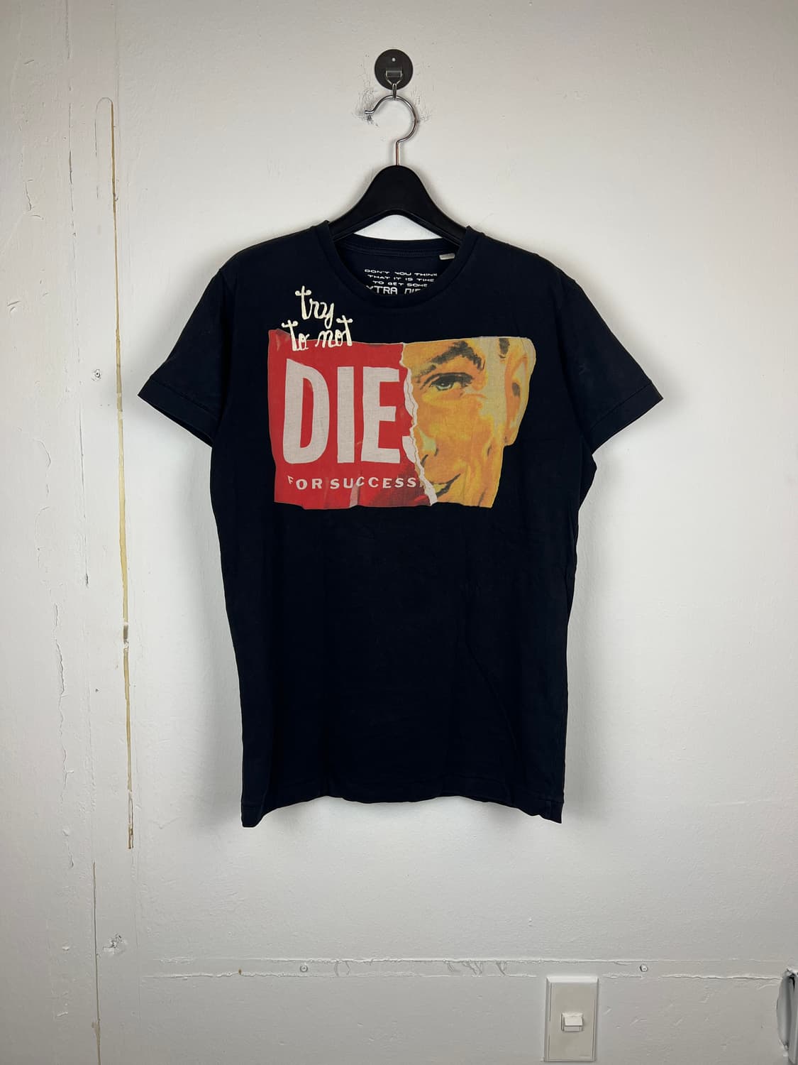 Diesel 블랙 프린팅 반팔 티셔츠 M 상품이미지1