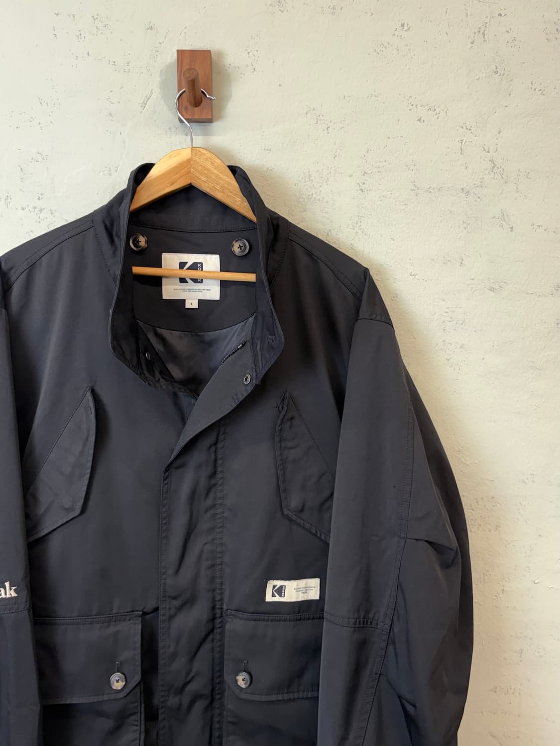 코닥 스텐넥 자켓 블랙 상품이미지2