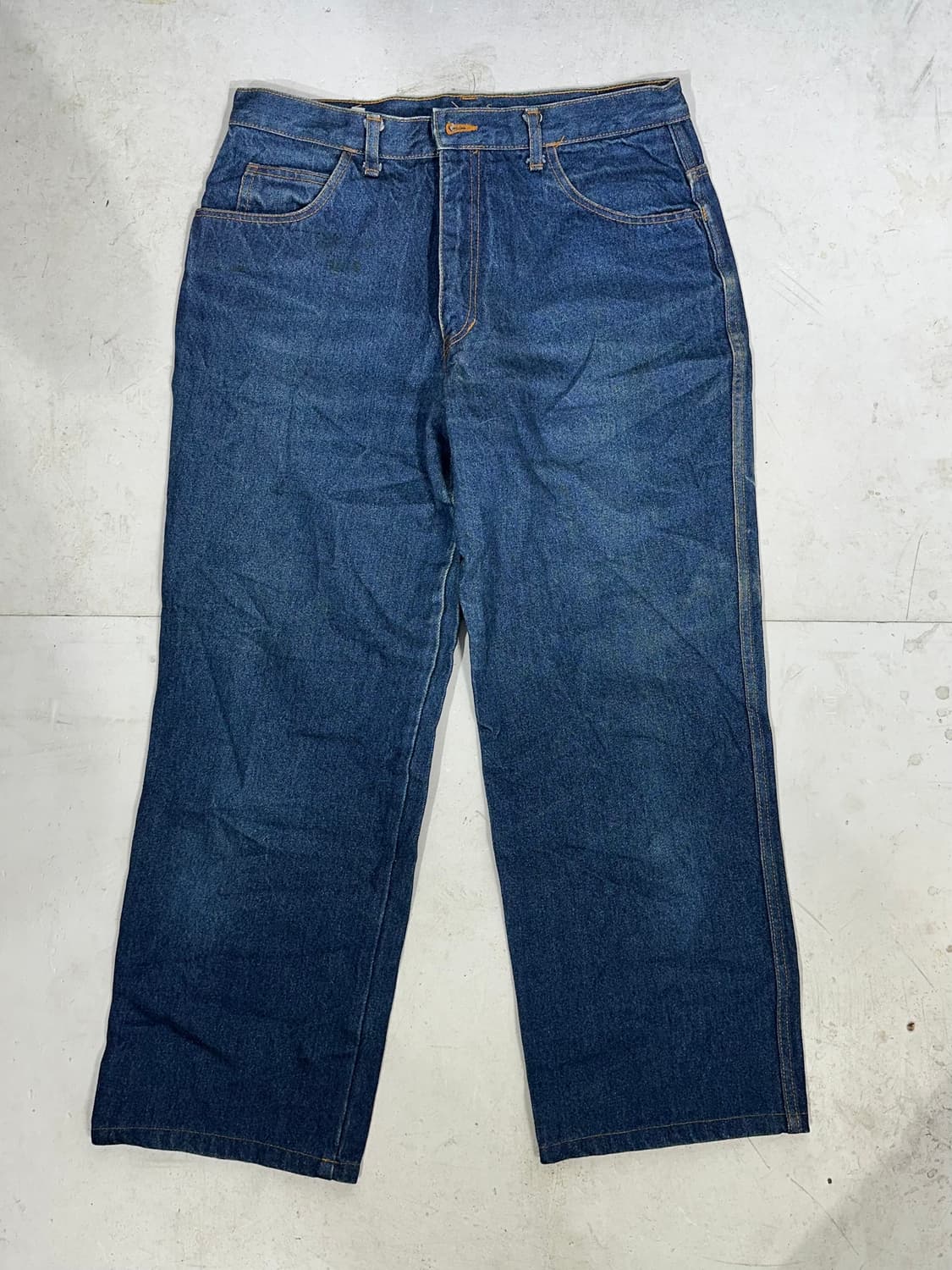 90s 아르마니 진청 와이드 데님 팬츠  상품이미지4