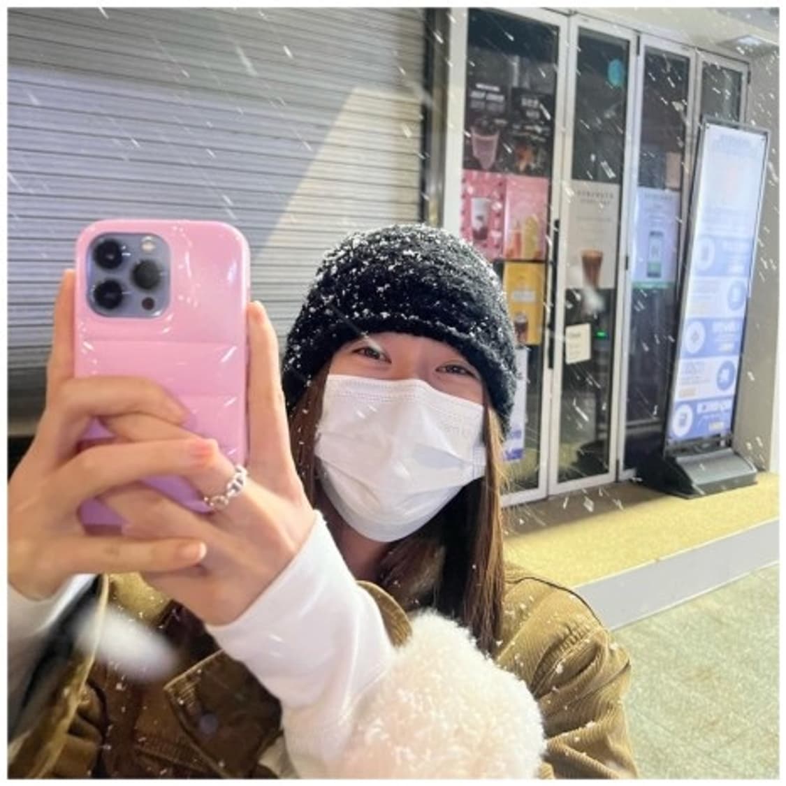 폴로 랄프로렌 코듀로이 플리스 트러커 자켓 (크리스탈 실제 착용 모델) 상품이미지5