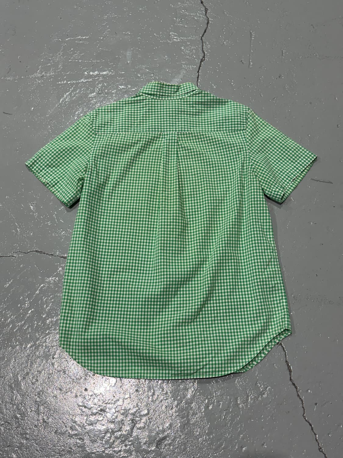 폴로 랄프로렌(PoloRalphLauren) 그린 깅엄 체크 반팔 셔츠 상품이미지6